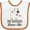 White and Orange, variant on Inktastic Nonnie Loves Me Grandchild Dog Boys or Girls Baby Bib