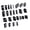 Set of 39 pieces, variant on Elliptical Punches Tool for Belts Leather Craft Steel Construction Simple Press Handle Accurate Hole Making