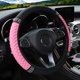 thumbnail image 4 of Car Steering Wheel Cover Without Inner Ring 37-38cm Three-dimensional Leather Embroidered Color Diamond-encrusted Breathable, 4 of 4