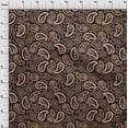 thumbnail image 4 of oneOone Cotton Flex Brown Fabric Asian Paisley Dress Material Fabric Print Fabric By The Yard 40 Inch Wide, 4 of 5