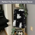 thumbnail image 4 of Halloween Throw Blanket with Cute Ghost Cat Design - Gothic Spooky Fleece & Flannel Blanket for Women, Perfect for Home, Dorm, Couch, Bed Decor - 60" x 50", 4 of 6