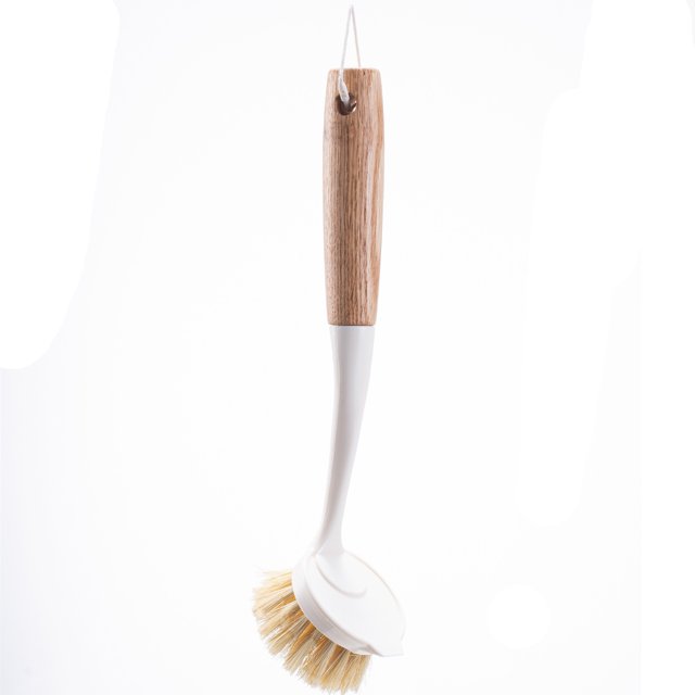 Buen mango, cepillo para juntas de azulejos, cepillo de limpieza de cocina, baño, color madera Sincero Electrónica