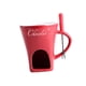thumbnail image 5 of Taza para fondue, calentador de mantequilla para dulces, olla para fundir chocolate con tenedor, olla caliente para dulces rojo, 5 of 9
