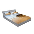 thumbnail image 2 of Ambesonne Beach Fitted Sheet & Pillow Sham Set, Antique Rusty Ship Wreck, Full, Multicolor, 2 of 2