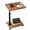 Wood, variant on StarZe Adjustable Height C Shaped End Table,360° Swivel Side Tables with Wheel for Livingroom, Bedroom,Primary.