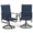 Navy Blue, variant on CazToi Outdoor Patio Swivel Rocking Chairs Set of 2, Iron Frame with Breathable Textilene, All-Weather Dining Chairs