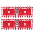 thumbnail image 1 of 4pcs Snow Coasters Christmas Tableware Christmas Table Mats Drink Coaster, 1 of 9