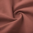 thumbnail image 6 of FRSASU Women's Pants Casual Solid Color Button Elastic Waist Fashion Loose Cropped Pants with Pockets Coffee, 6 of 6