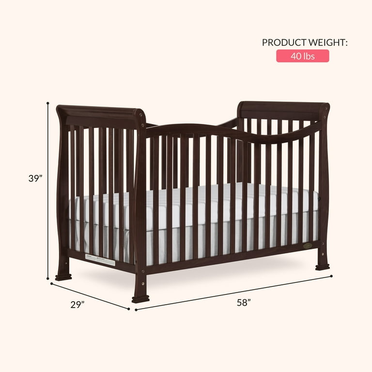 Dream On Me Violet 7-in-1 Convertible Crib Espresso