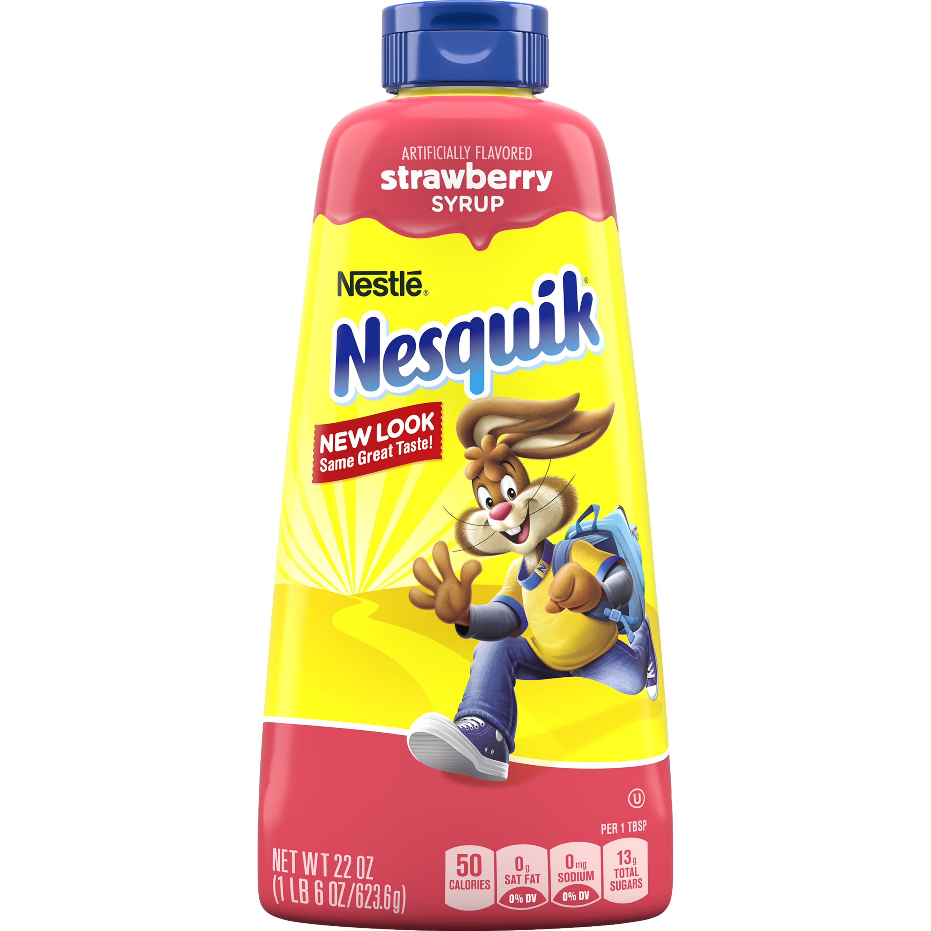 NESQUIK Strawberry Flavored Syrup for milk or ice cream 22 oz