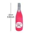 thumbnail image 3 of Creative Wine Bottle Shape Dog Toys Pet Toy Plush Filled Squeaky Bite-Resistant Pet Supplies Champagne, 3 of 6