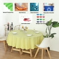 thumbnail image 3 of (12-pack) Heavy Duty Plastic Table Covers Tablecloth (Reusable) (Round 84", YELLOW), 3 of 6
