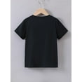 thumbnail image 2 of Camiseta de verano de manga corta con estampado de letras para niño, estilo informal, camiseta gráfica educativa, 2 of 6