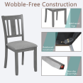 thumbnail image 4 of Tcbosik Upholstered Dining Chairs Set of 4, Linen Fabric Side Chair with Wood Frame for Kitchen, Living Room, Gray, 4 of 9