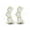 Gold, variant on Crawler Stud Earrings 14K White Gold Plated 925 Sterling Silver Hypoallergenic White Round Diamond Gift For Women