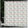 thumbnail image 4 of Ambesonne Ski Pattern Shower Curtain, Colorful Winter Theme, 69"Wx75"L, White and Multicolor, 4 of 5