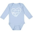 thumbnail image 3 of Inktastic I Love My Mom and Dad in White Chalk Heart Boys or Girls Long Sleeve Baby Bodysuit, 3 of 5