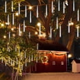 thumbnail image 2 of Romantic Meteor Shower Lights, White Glowing Icicles, Timer Function For Scheduled Sparkle, UL Certified Safety, Waterproof Design For All Weather Conditions, Ideal For Enhancing, 2 of 6