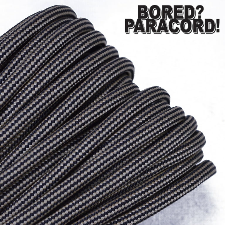 Bored Paracord Brand 550 lb Type III Paracord - Tan with Black Stripes 10  Feet