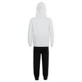 thumbnail image 6 of Alvivi Kids Girls Tracksuit Long Sleeves Hoodie Hooded Sweatshirt and Joggers Sweatpants Set White&Black 7-8, 6 of 7