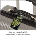 thumbnail image 3 of Square 2Pack PU Leather Crocodile Cruise Luggage Tag with Privacy Cover and Name ID Tag for Travel Handbags Backpacks Luggage Tags, 3 of 6