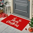 thumbnail image 6 of Christmas Door Mat - Red Welcome Mat for Front Door with Non-Slip Backing - Durable Doormat - Outside Entrance Decoration (D), 6 of 6