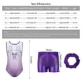 thumbnail image 4 of Gymnastics Leotards for Girls, Sleeveless Sparkly Dance Biketards with Shorts Ballet Tumbling Outfit for Kids 5-12 Years, 4 of 9