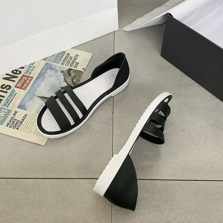 

RAOx Walking Shoes Anti-skid Candy Color Trendy Open Toe Anti-skid Women Sandals