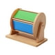 thumbnail image 4 of Tambor giratorio con espejo, juguete de madera para desarrollar la motricidad fina en preescolar, con forma de tambor rodante y arcoíris, ideal para b, 4 of 9
