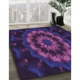 thumbnail image 2 of Ahgly Company Indoor Rectangle Patterned Dark Purple Area Rugs, 7' x 10', 2 of 6