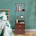 thumbnail image 5 of Modern Nightstand with 2 Drawers Tall Bed End Table Dresser Table for Bedroom, 5 of 14