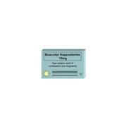 Bisacodyl Suppositories USP 10 mg 12 Each