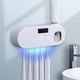 thumbnail image 1 of Soporte para cepillo de dientes montado en la pared para baño | Desinfectante de cepillo de dientes recargable con limpieza de luz púrpura | Diseño compacto moderno, alimentado por USB, se adapta a, 1 of 8