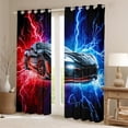 thumbnail image 2 of Castle Fairy Black Car Blackout Curtains Set of 2 (52x84 Each),Sport Window Curtains, 2 of 6