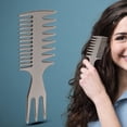 thumbnail image 3 of Comb Oil Hair Anti-static Straightening Fork Comb Stylist Barber Hairdressing Tool Hair Styling Tool, 3 of 8