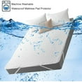 thumbnail image 4 of Queen Size Mattress Protector Cover Waterproof Quilted Fitted Soft Cotton Mattress Cover Pad Washable Mattress Bed Protector with Elastic Band, 4 of 9