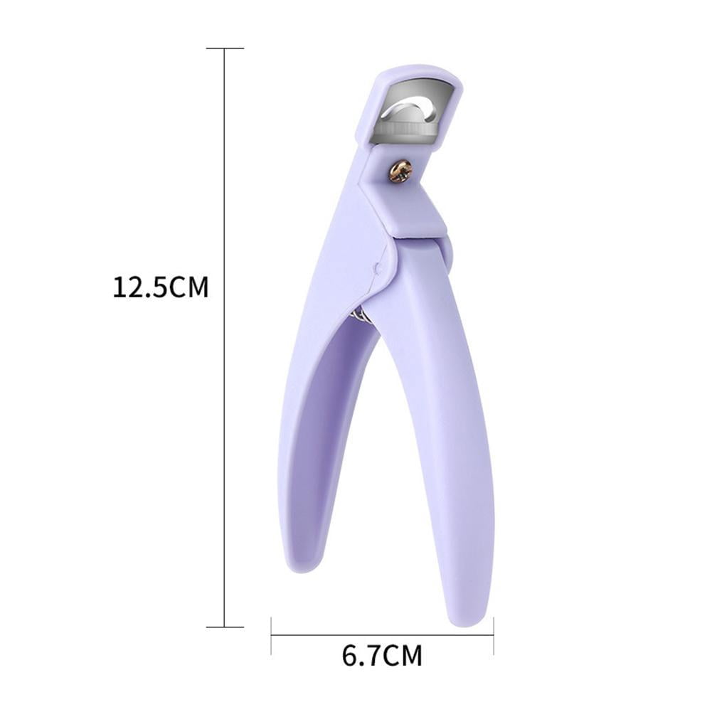 Nail Scissors U-shaped Flat French Scissors DIY Extend Repair Nail Tool U7O9 M8M0