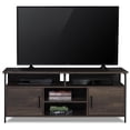 thumbnail image 5 of Caffoz 58" Home Entertainment Center Wood Media TV Stand, Smoky Oak, 5 of 10