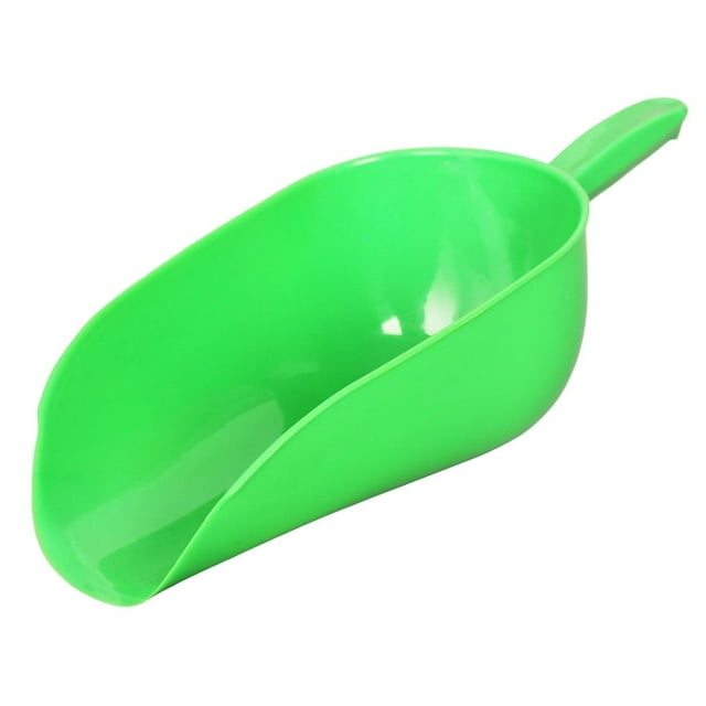 Pala multifuncional de plástico para uso general, para productos, especias y mascotas. Verde