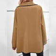 thumbnail image 5 of New trends for her GaThRRgYP Womens Jackets Lightweight,Women's Fall and Winter Straight Cardigan Button Pocket Coat Khaki S, 5 of 6