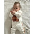 thumbnail image 2 of Baby Boy Clothes Animal Style Long Sleeve Tops and Long Pants Set Fall Sweatsuits Outfits White 0-3 Months, 2 of 6