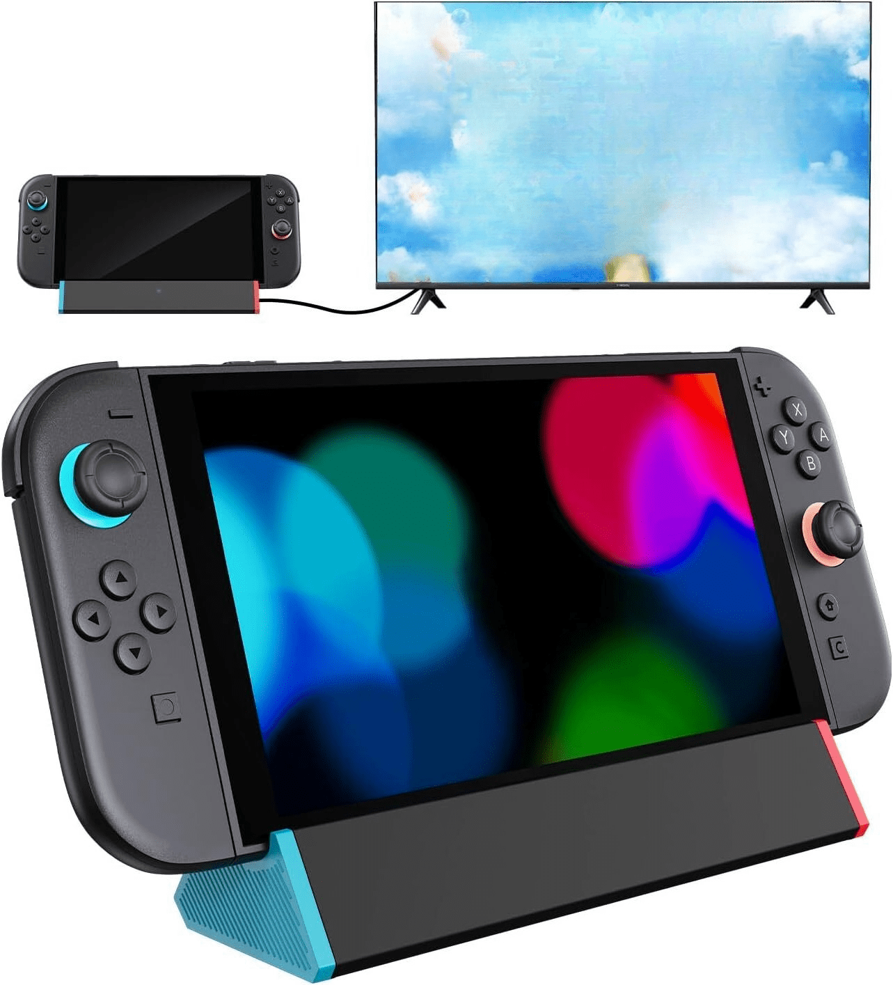 Kuxiu TV Dock Station for Nintendo Switch, Support 4K HDMI Output