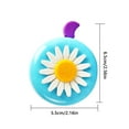 thumbnail image 4 of Advancent Bicicleta campana cuernos bicicleta Margarita flor niños niñas ciclismo anillo alarma para Ciclismo azul violeta, 4 of 6