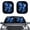 Blue Glitter Butterfly Print, variant on XYZCANDO Car Windshield Sun Shade with Desert Camo Print, Foldable Sun Shade for Your Vehicle, Blocks Harmful Uv Rays and Keeps Interior Cool for Daily Parking