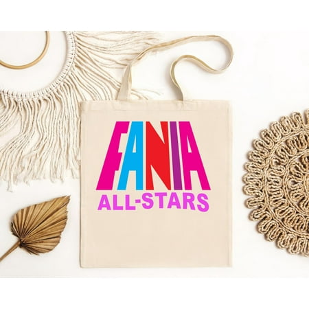 vintage Fania All Stars Tote Bag Salsa Hector Lavoe Willie Camisetas Estrellas -TH15936