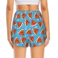 thumbnail image 2 of Lsque Cartoon Watermelon Printed Women's Running Shorts with Liner Pockets,Elastic Quick Dry Workout Athletic Gym Yoga Shorts,Womens High Waist Shorts-Medium, 2 of 9