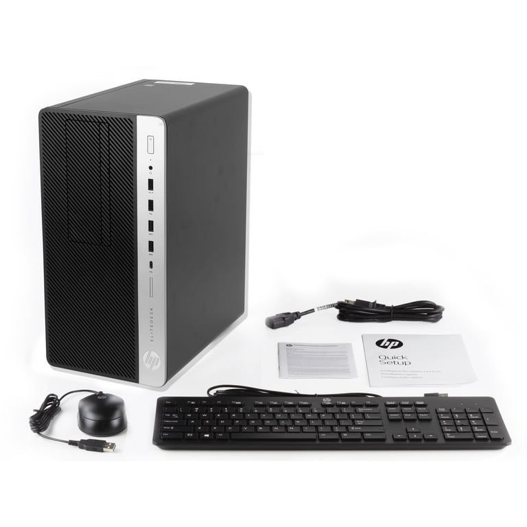 HP EliteDesk 705 G4 Desktop, AMD Ryzen 7 2700 Upto 4.1GHz, 32GB 