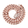 thumbnail image 2 of Teissuly Mens Miami Cuban Link Chain Necklace 12mm Prong Cuban Chain 18 Inch Length Hip Hop Jewely, 2 of 5