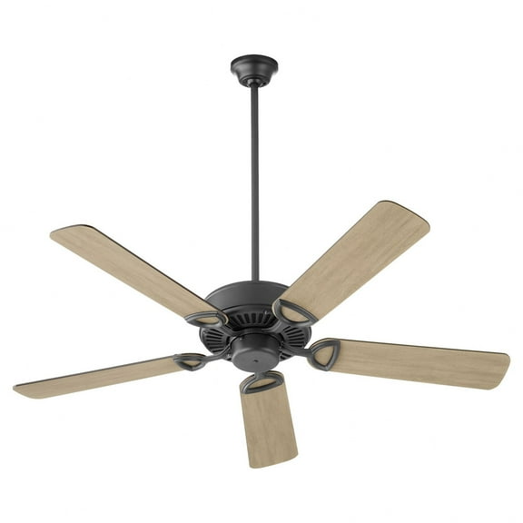 43525-5942-Quorum Lighting-Estate - Ceiling Fan in Traditional style - 52 inches wide by 12.09 inches high-Matte Black Finish-Matte Black/Weathered