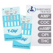 Mintegrity [2pk] - 5-Panel Dip Card Instant Urine Drug Test - Amphetamine (AMP), Cocaine (COC), Meth/Methamphetamine (mAMP/MET), Opiates (OPI), Marijuana/Cannabinoids (THC) #MT-WDOA-254